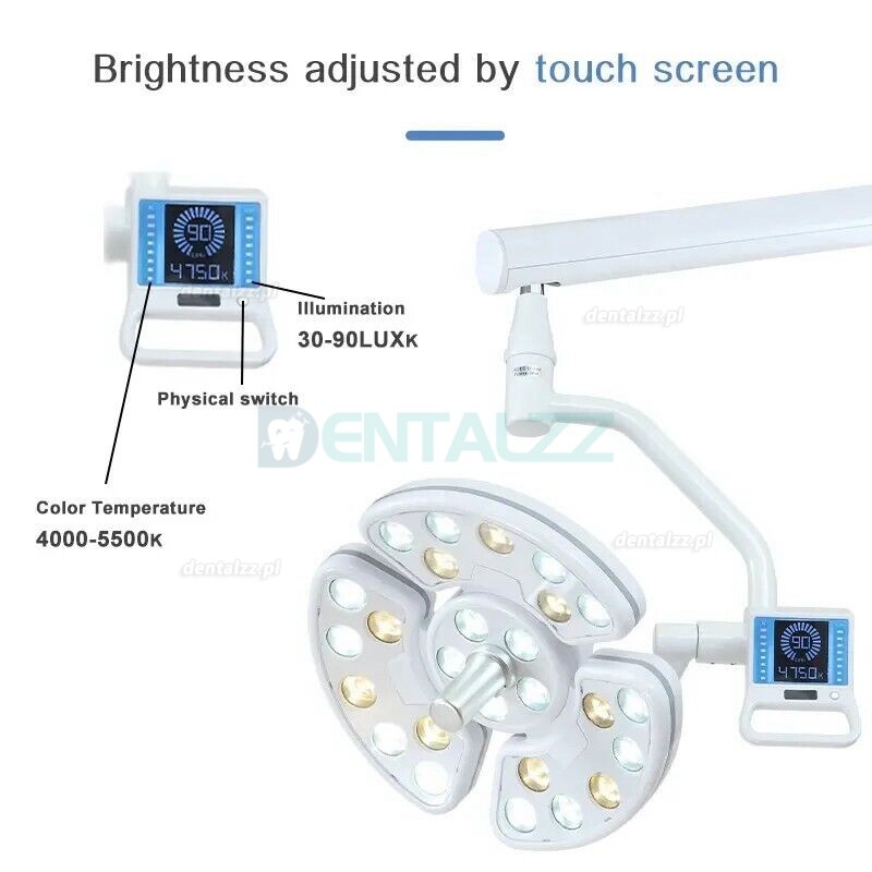 Sufitowa stomatologiczna lampa chirurgiczna bezcieniowa lampa egzaminacyjna LED 52 diody LED KY-P138-2
